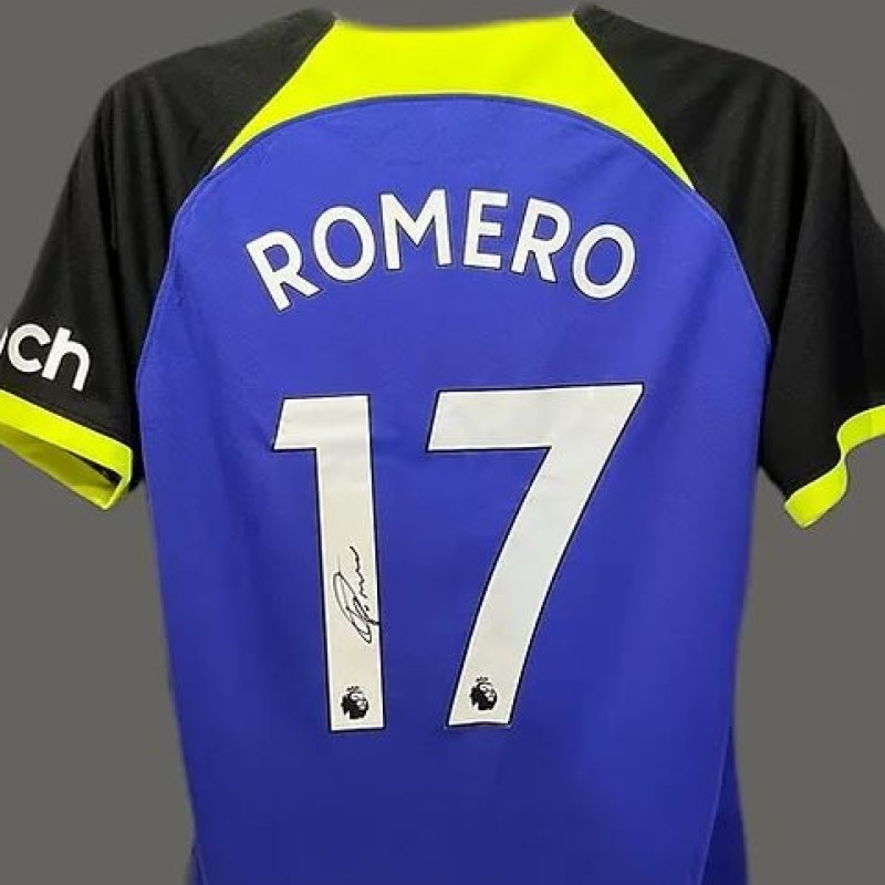 Cristian Romero's 2022/23 Tottenham Hotspur Signed Official Away Shirt