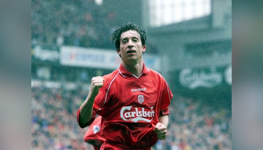 Liverpool FC Training Shirt - Signed by Robbie Fowler