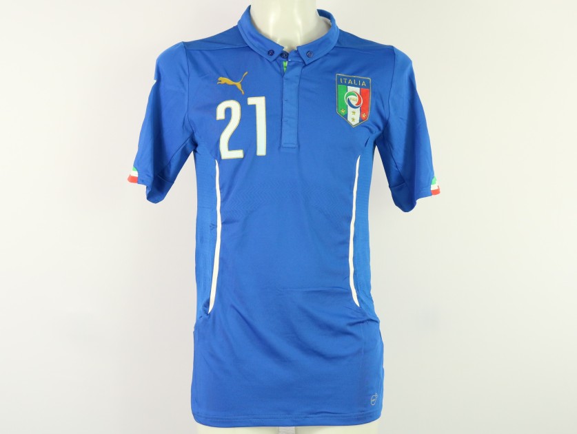 Pirlo's Italy Match Shirt, WC 2014 Qualifiers - CharityStars