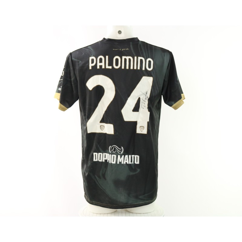 Maglia Palomino Monza vs Cagliari Unwashed, 2025 - Autografata