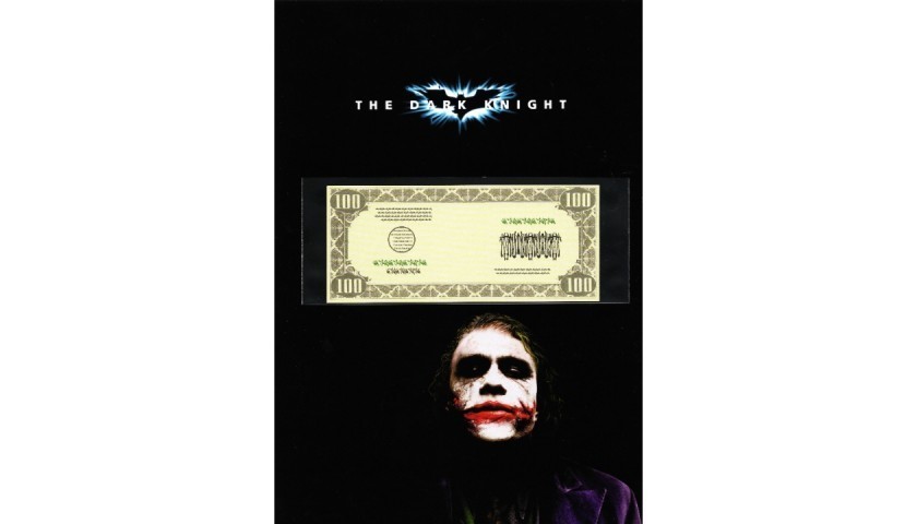 "The Dark Knight" - Original Prop Banknote