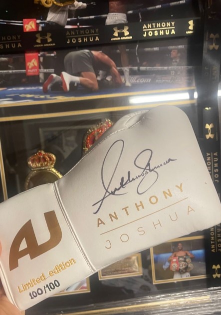 Anthony Joshua Signed Limited Edition Designer Boxing Glove - The