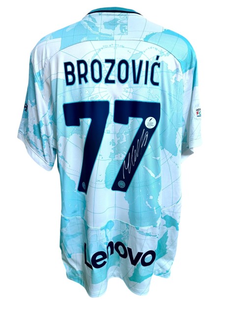 Maglia Ufficiale Brozovic Inter, UCL 2022/23 - Autografata