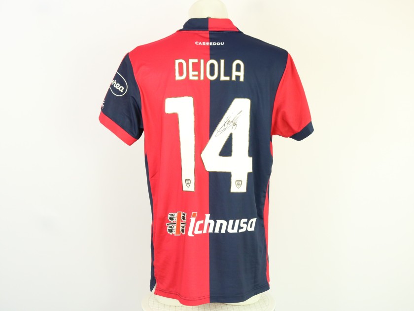 Deiola's Unwashed Signed Shirt, Cagliari vs Atalanta 2024
