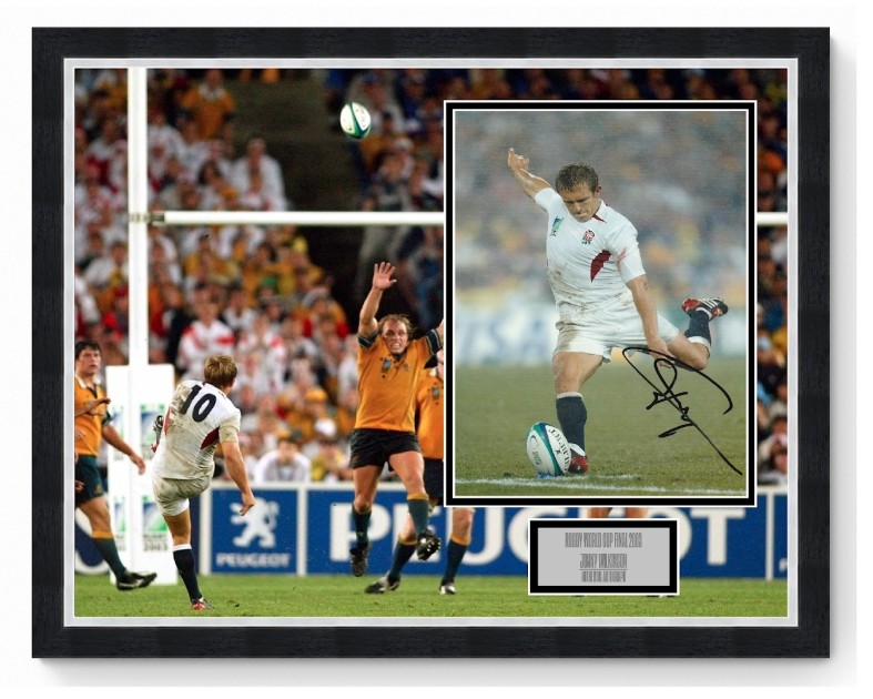 Jonny Wilkinson's England Signed Rugby World Cup 2023 Display
