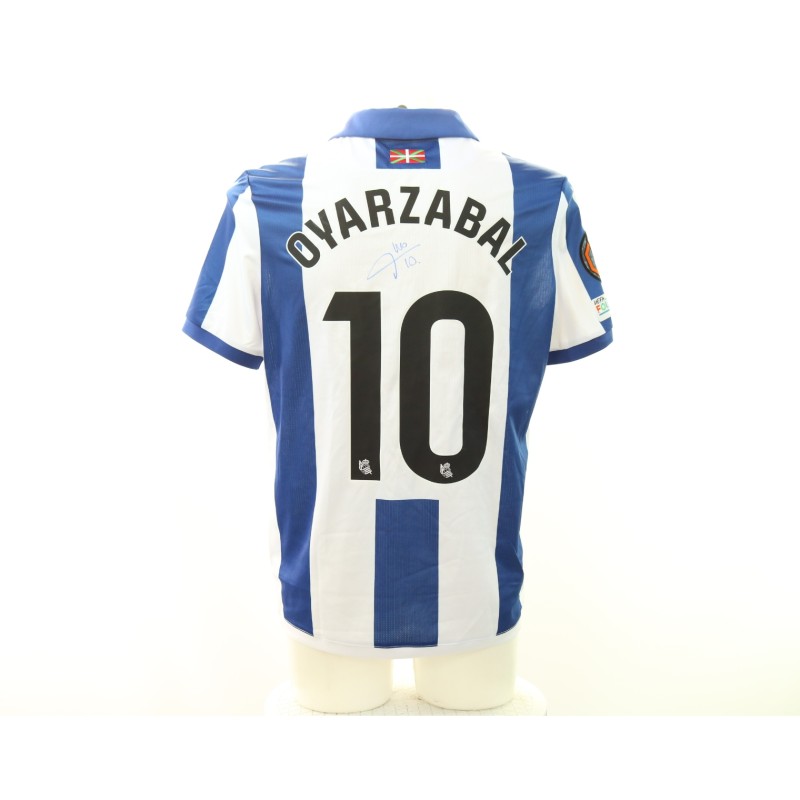 Oyarzabal's Real Sociedad vs Dynamo Kyiv Signed Unwashed Shirt, Europa League 2024