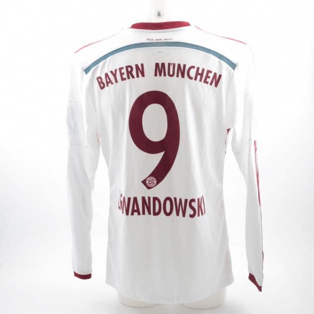 Lewandowski Bayern Munchen shirt, issued/worn Bundesliga 14/15