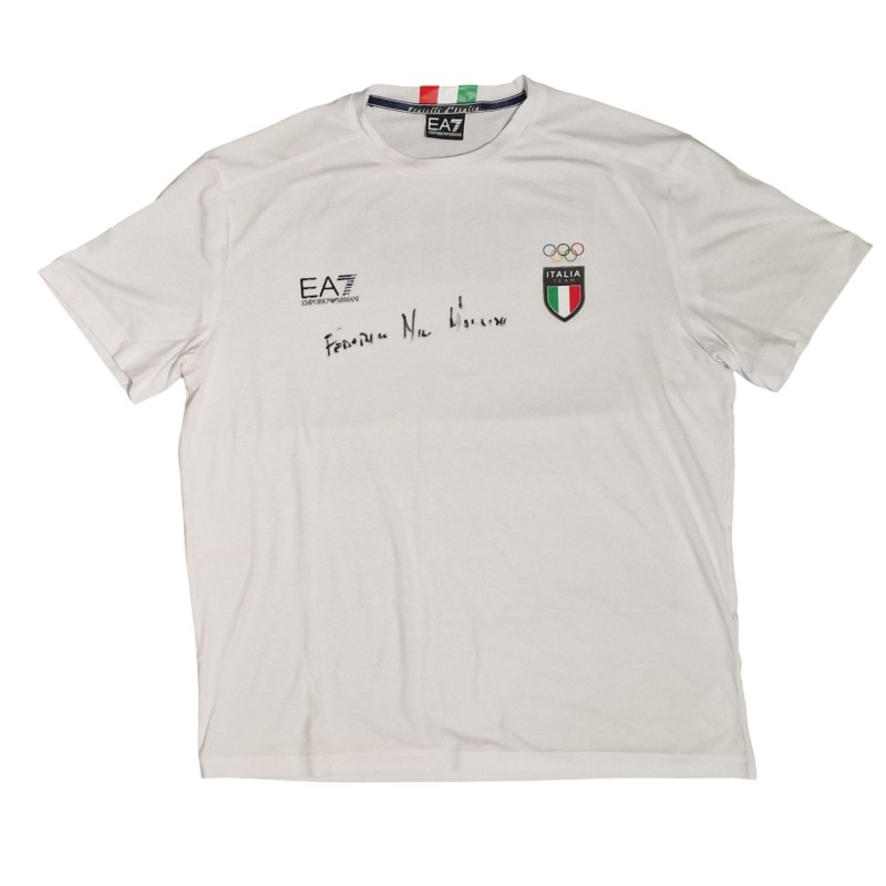 Armani T-Shirts worn by Federico Nilo Maldini - Paris Olympian 2024