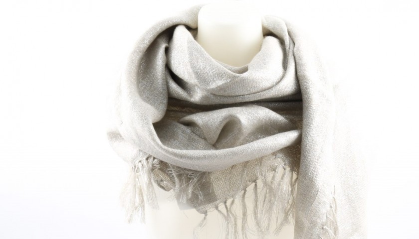 Fringed Stole Scarf by Brunello Cucinelli