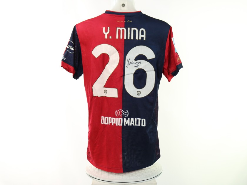 Maglia Mina Unwashed, Cagliari vs Atalanta 2024 - Autografata