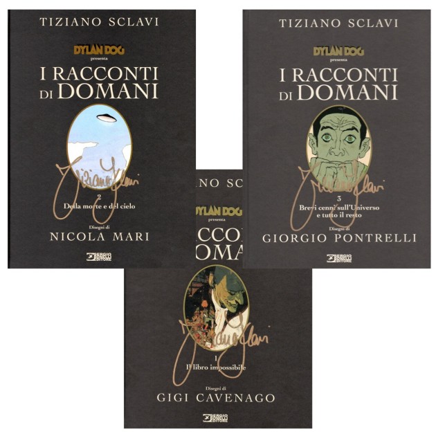 Tiziano Sclavi - Rare Collection of 3 Signed Volumes