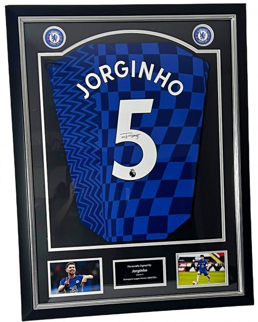 Jorginho's Chelsea 2021/22 Signed and Framed Shirt