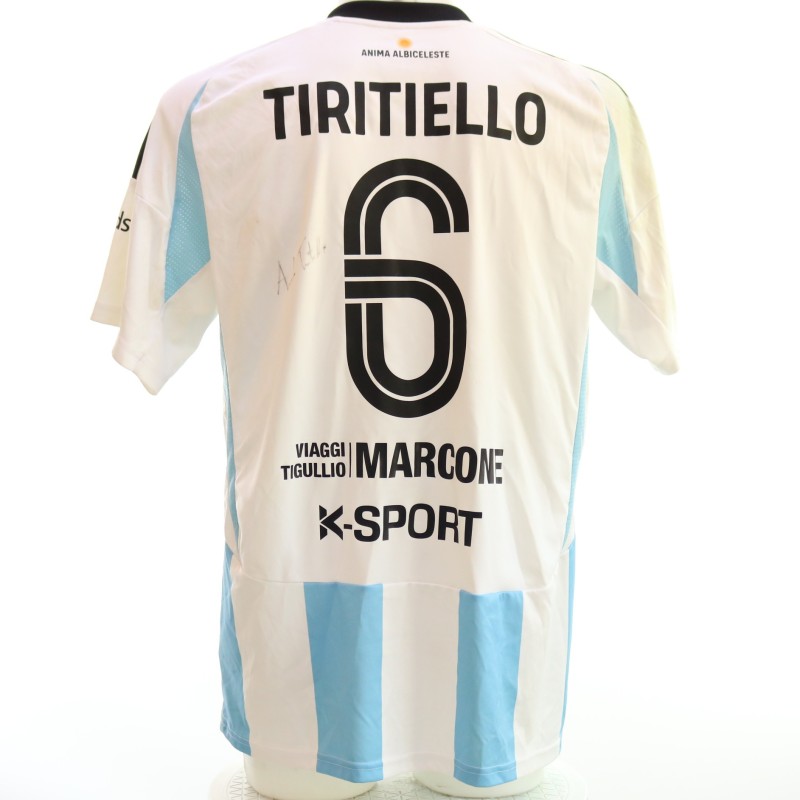 Tiritiello's Unwashed Signed Shirt, Virtus Entella vs Juventus Next Gen 2023