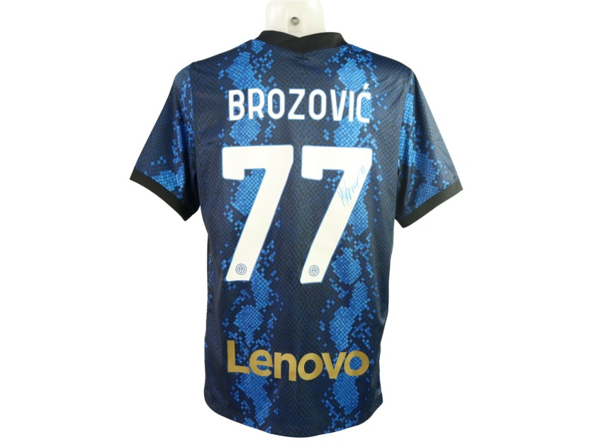 Brozovic's Official Inter Milan Signed Shirt, UCL 2021/22