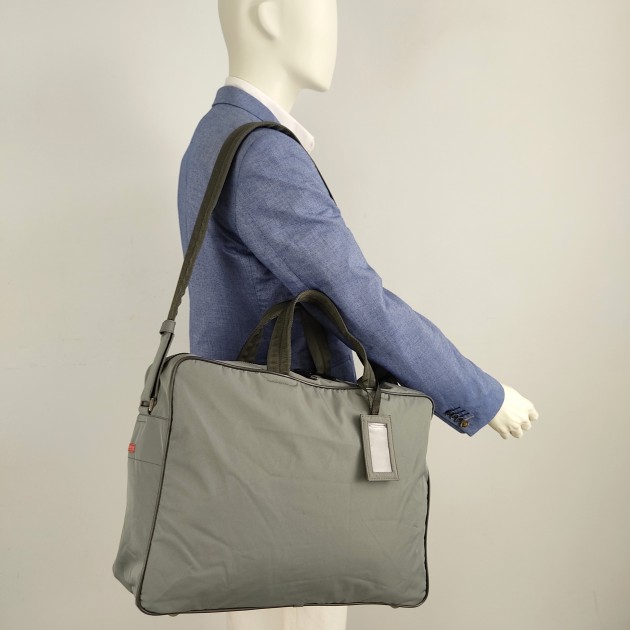 At Auction: Prada Navy Tessuto Nylon Duffle Bag