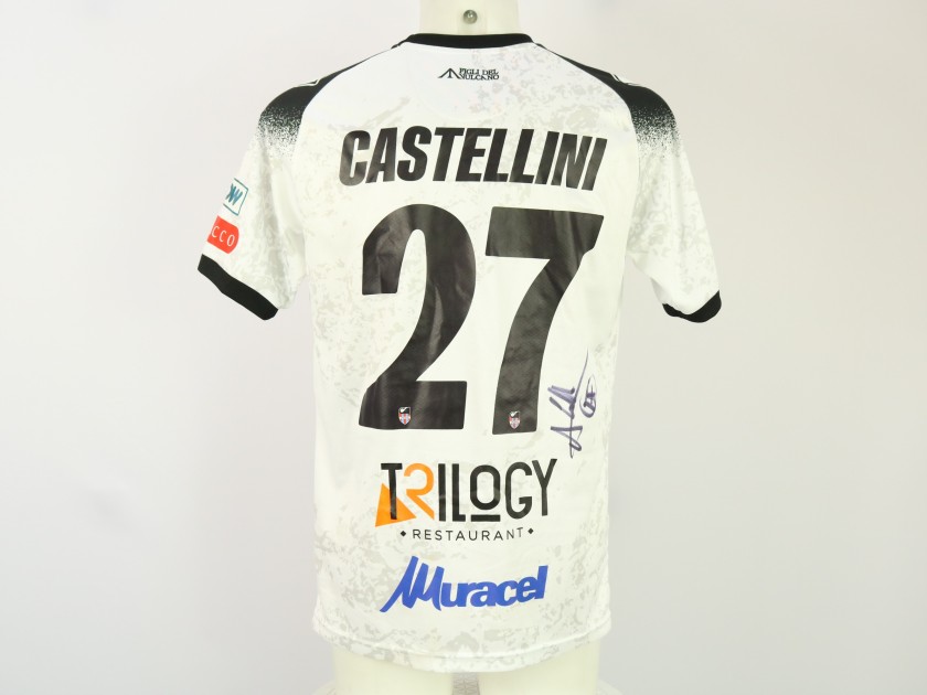 Maglia Castellini unwashed Sorrento vs Catania 2024 - Autografata