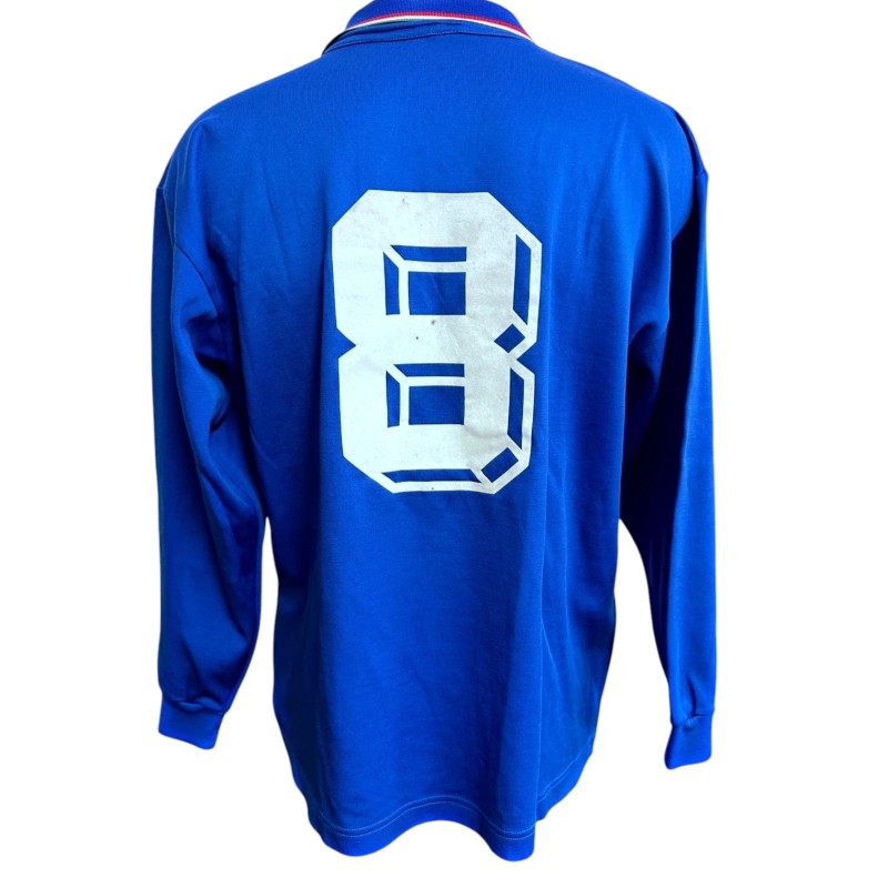 De Napoli's Match-Worn Shirt, Italy vs England FIFA World Cup 1990