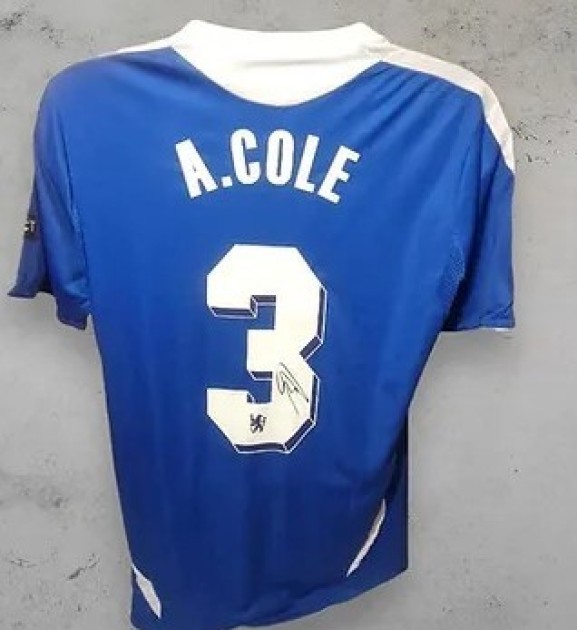 Ashley Cole's Chelsea 2012 Champions League Signed and Framed Shirt