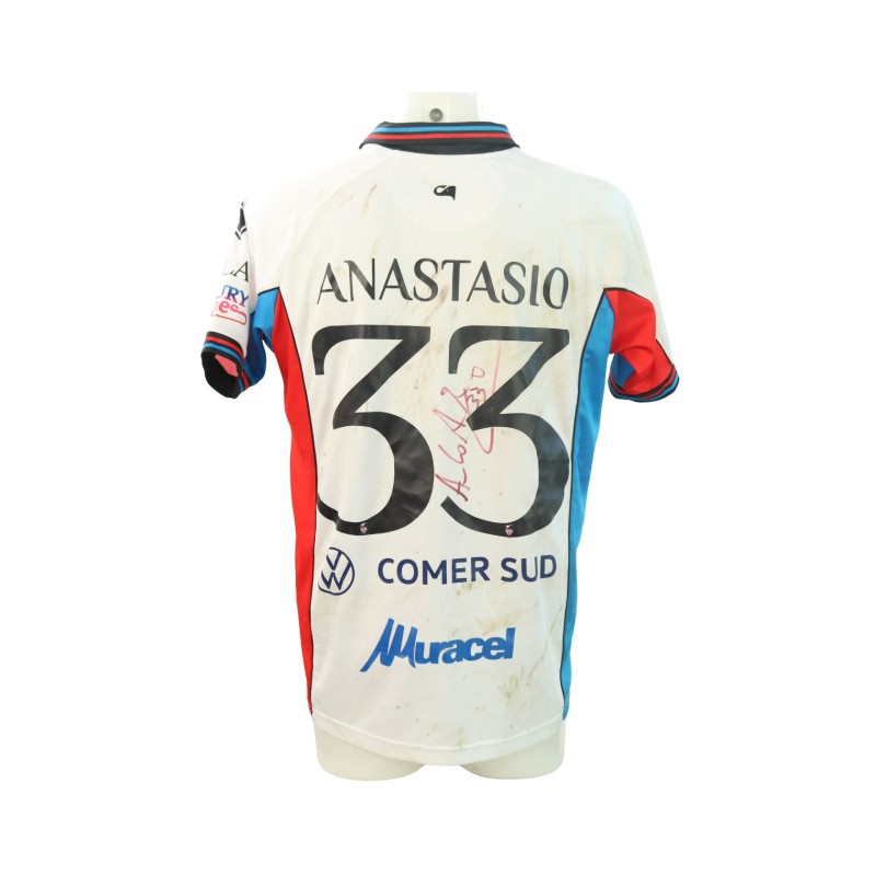 Anastasio's unwashed Signed Shirt, Foggia vs Catania 2024 