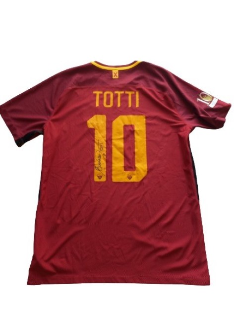 Maglia Celebrativa Totti Roma For Ever X, 2017/18 - Autografata -  CharityStars