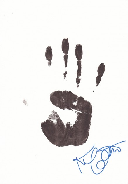 Kim Cattrall Original Pressed and Signed Hand Print
