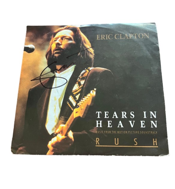 Eric Clapton Signed 'Tears In Heaven' 7" Vinyl LP