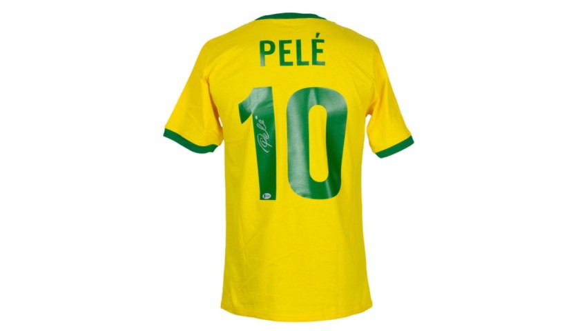 Maglia Retro Pele Brasile - Autografata - CharityStars