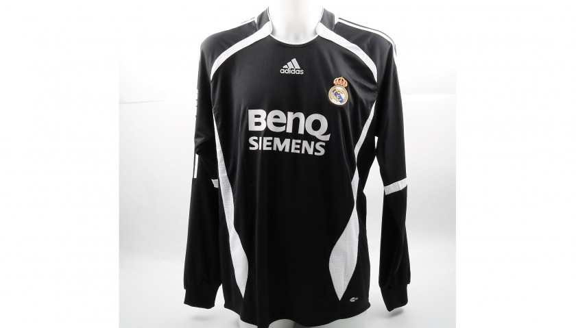 Retro Real Madrid #23 BECKHAM Home Long Sleeve Soccer Jersey 2006 2007