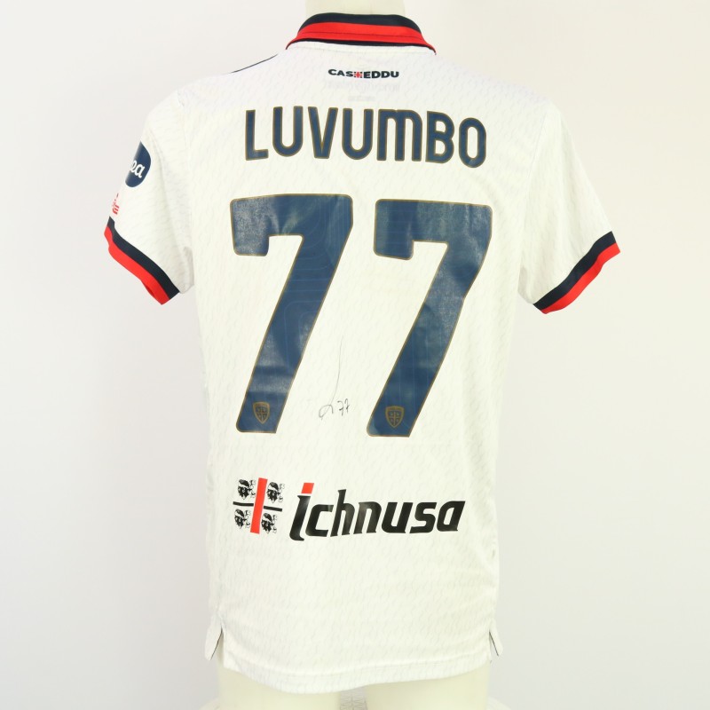 Luvumbo's Signed Unwashed Shirt, Inter Milan vs Cagliari 2024