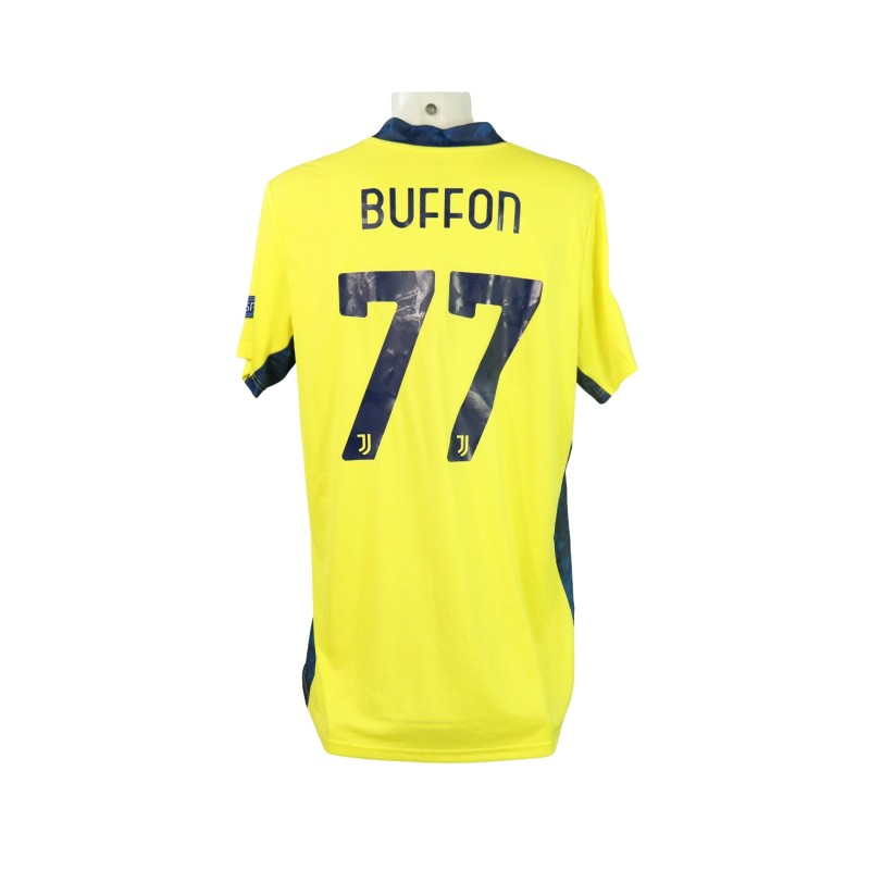 Buffon's Juventus Match-Issued Shirt, 2020/21