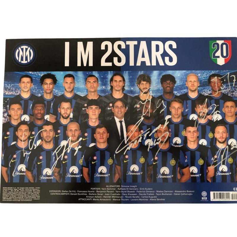 Poster Scudetto Inter, 2023/24 - Autografato dalla rosa