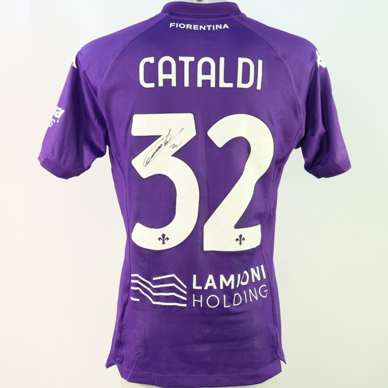 Cataldi Fiorentina 2024/25 match shirt - Autographed