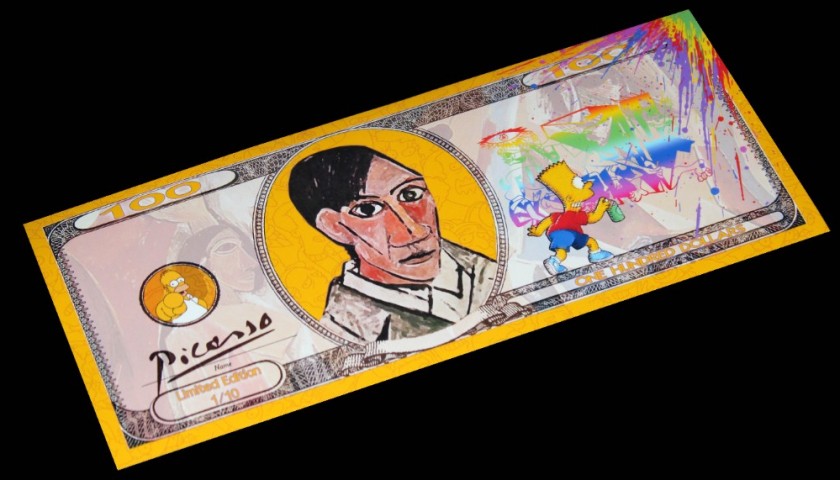"Picasso Vs Simpsons" Banknote by Mercury