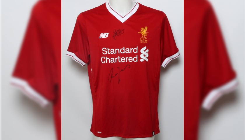 LFC 125 Shirt "Defenders Greats" Signed by Hyypiä and Yeats