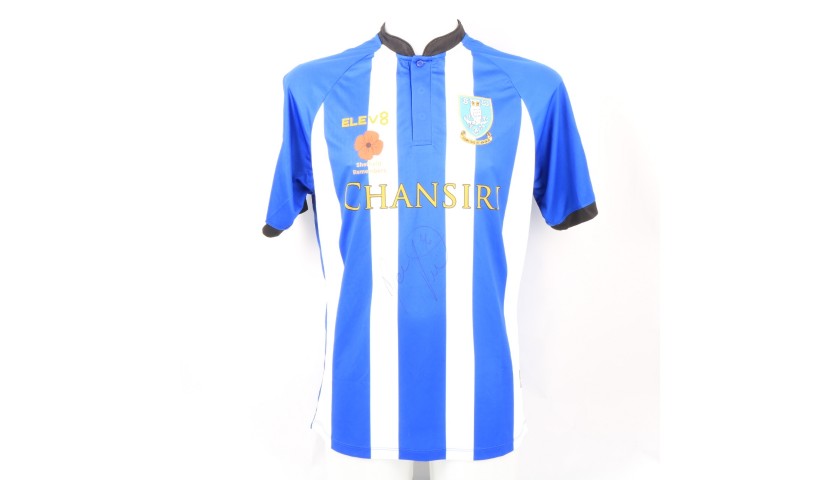 Pudil's Sheffield Wednesday Worn and Signed Poppy Shirt