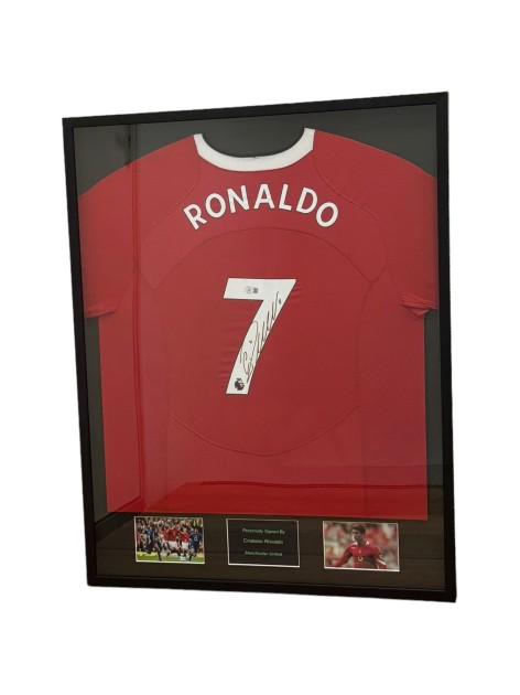 Cristiano Ronaldo's Manchester United 2004/05 Signed And Framed Shirt