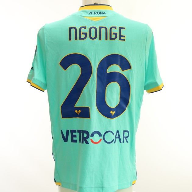 Ngonge's Hella Verona Signed Match-Issued Shirt, 2022/23