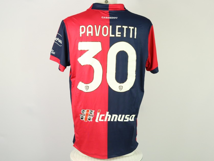 Pavoletti's Cagliari Match Shirt, 2023/24