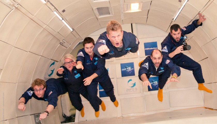 Zero gravity weightless flight - astronaut training 