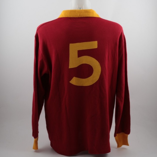 Match worn Berthold Roma shirt, 1989/1990 season
