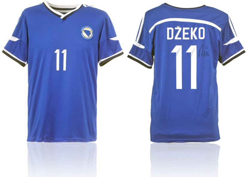 Edin Dzeko's Bosnia and Herzegovina Signed Shirt