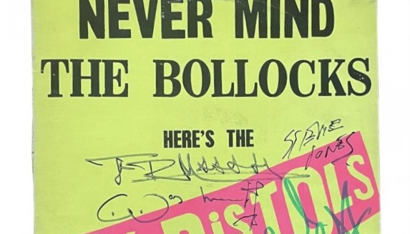 Sex Pistols Signed Never Mind The Bollocks Vinyl LP - CharityStars