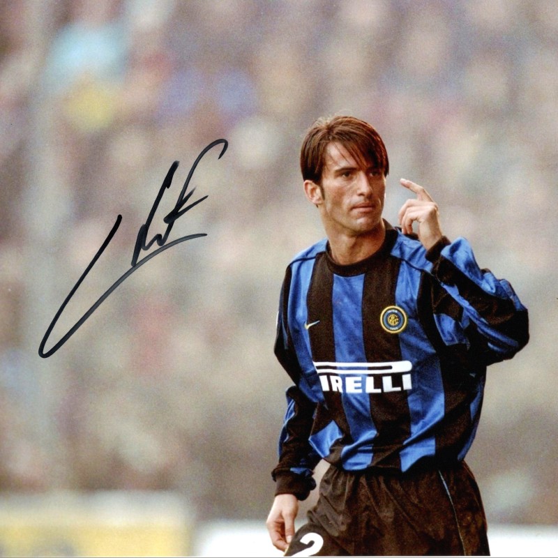 Photograph signed by Christian Panucci
