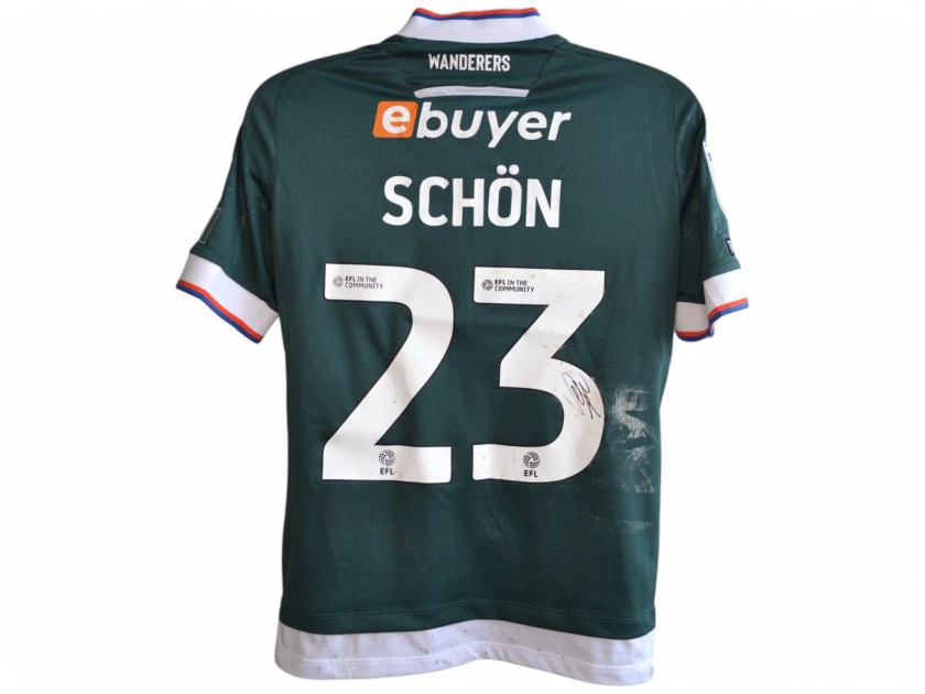 Maglia away indossata Szabolcs Schön Bolton Wanderers, vs Wrexham - Autografata