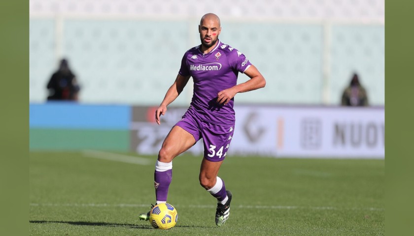 Amrabat's Fiorentina Worn and Signed Shirt, 2020/21 