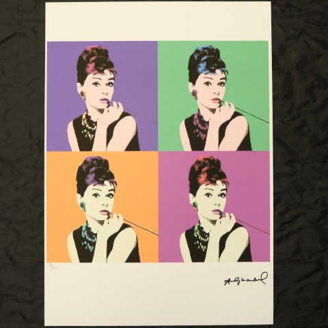 Andy Warhol "Audrey Hepburn" Signed Limited Edition