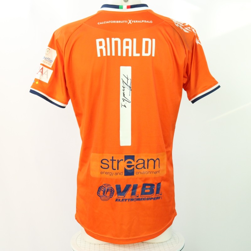 Rinaldi's Feralpisalò vs Pro Vercelli Signed Unwashed Shirt, 2024