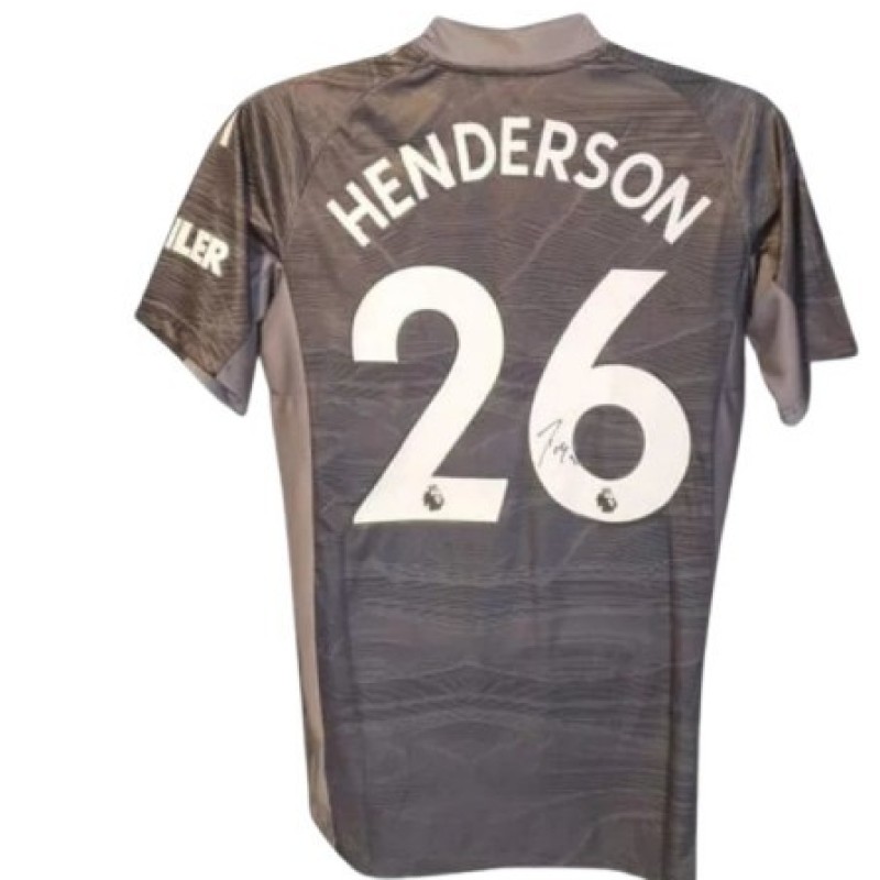 Maglia Dean Henderson Manchester United, 2021/22 - Autografata e incorniciata