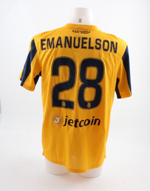 Emanuelson match worn shirt, Hellas-Juventus 08/05 - last Toni match special patch
