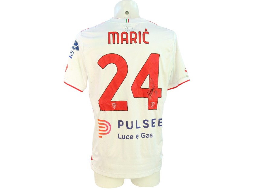 Match Worn Unwashed Shirt AC Monza v Lecce Alessio Zerbin